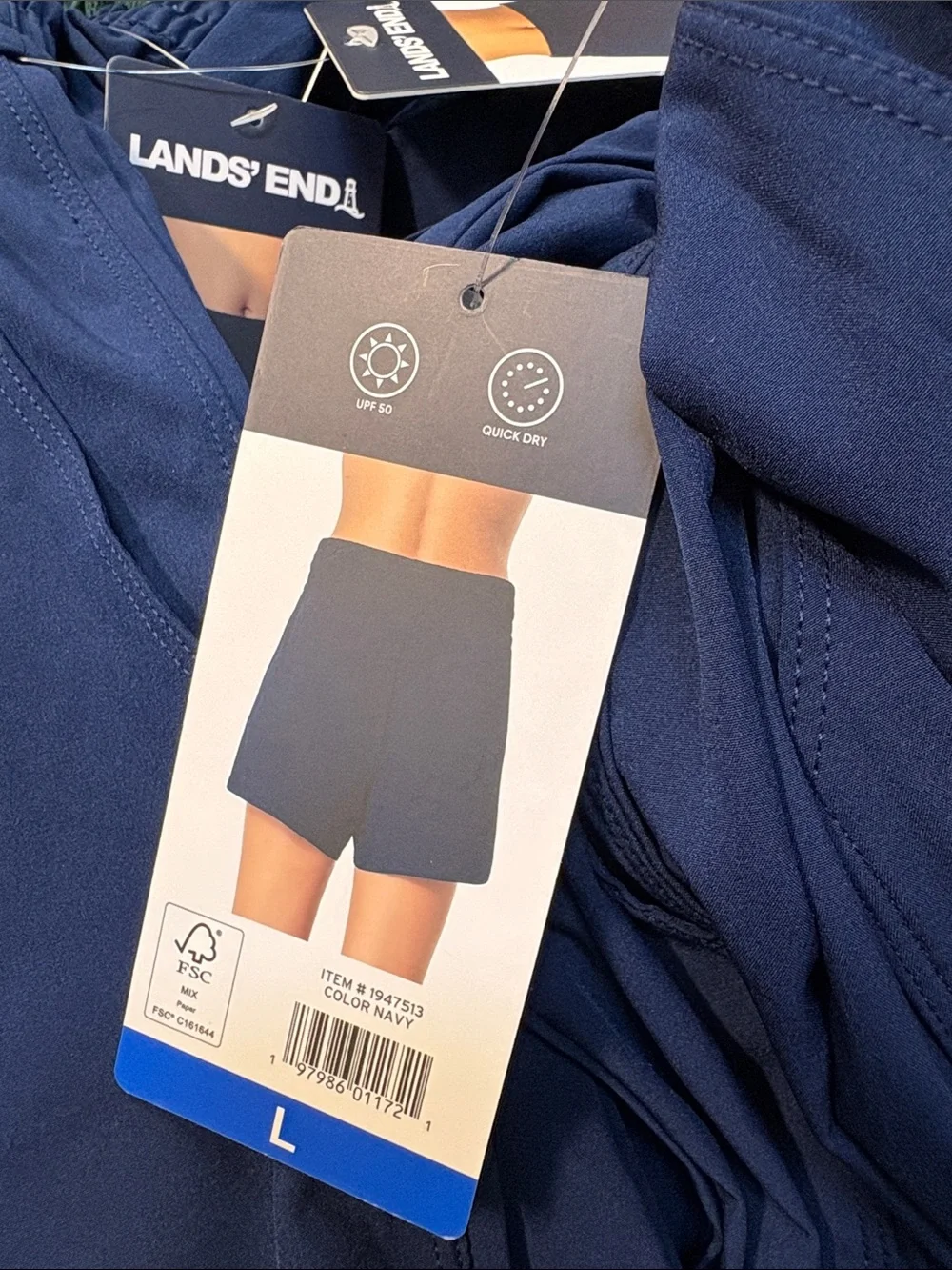 Lands' End Women's Navy Swim Shorts